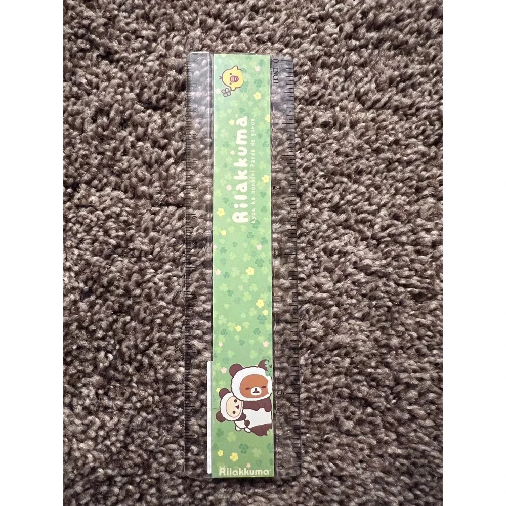 San-X‎ Rilakumma Ruler Panda De Goron Japanese Kawaii Stationery Office Supplies